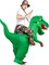 GOOSH Inflatable Dinosaur Halloween Costume Riding T Rex Air for Kids and Adults